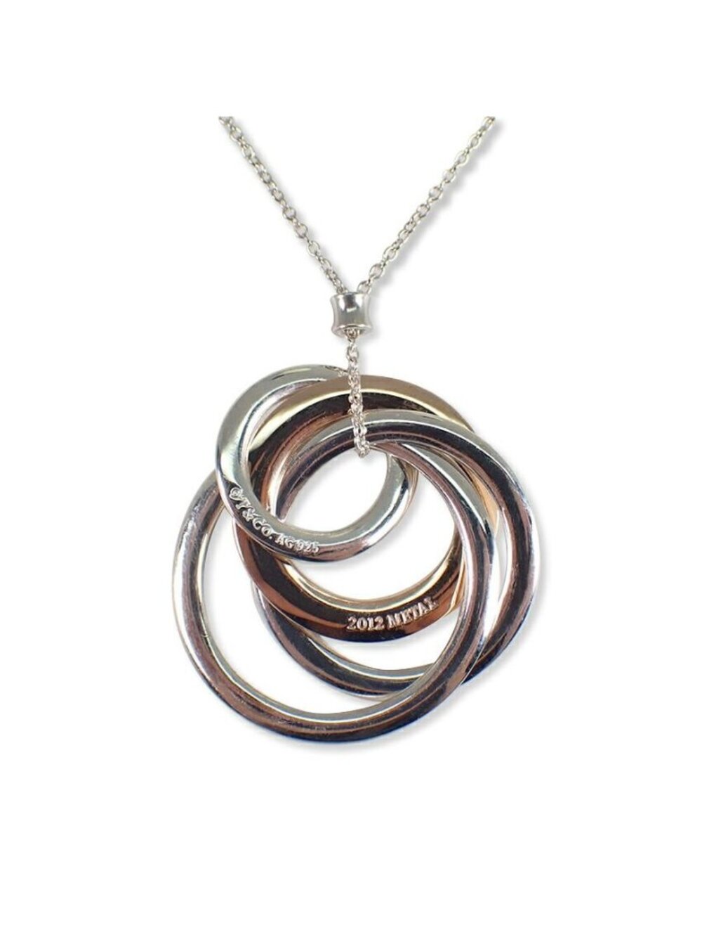 Tiffany & Co 925 Metal Interlocking Necklace